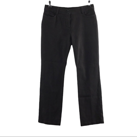 Eileen Fisher Straight Leg Pants Womens Small Gray Cotton - Picture 1 of 9